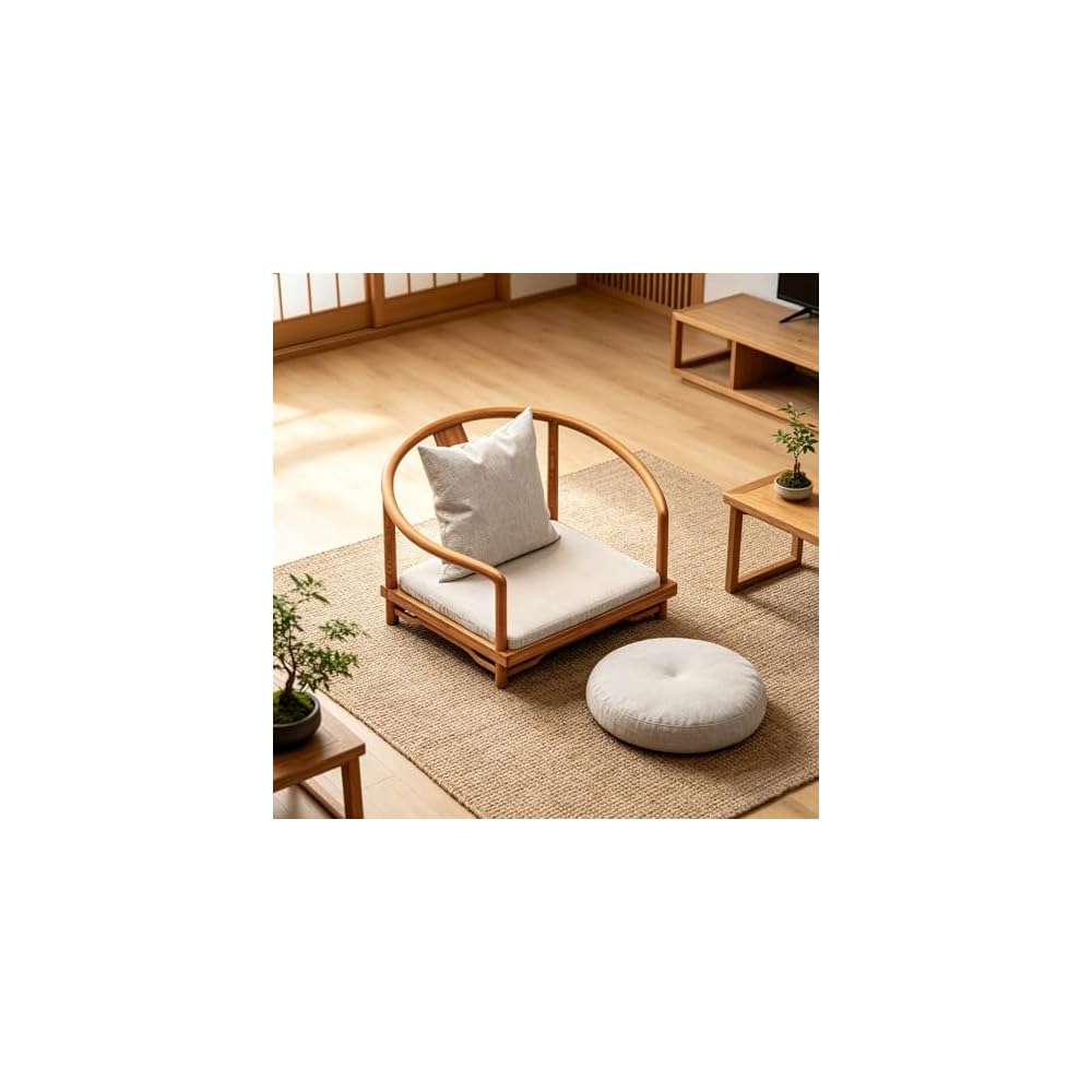 Multifunctional Japanese Floor Chair with Backrest