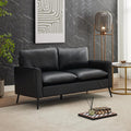 Okeysen Modern Leather Loveseat, Upholstered Couch for Guest, Mid-Century Accent Chair for Living Room Comfy, Couches for Small Spaces, Sofa Chair Reading Chair for Waiting Room.